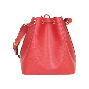 Louis Vuitton bag Red Epi shoulder drawstring Handbag Leather